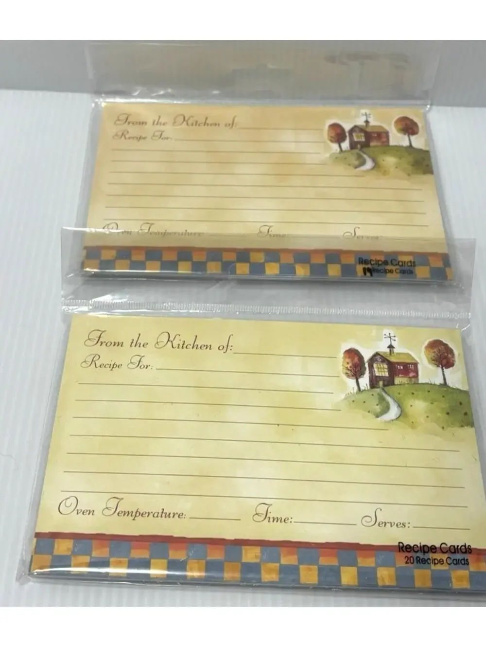 Country Home Recipe Cards 4x6